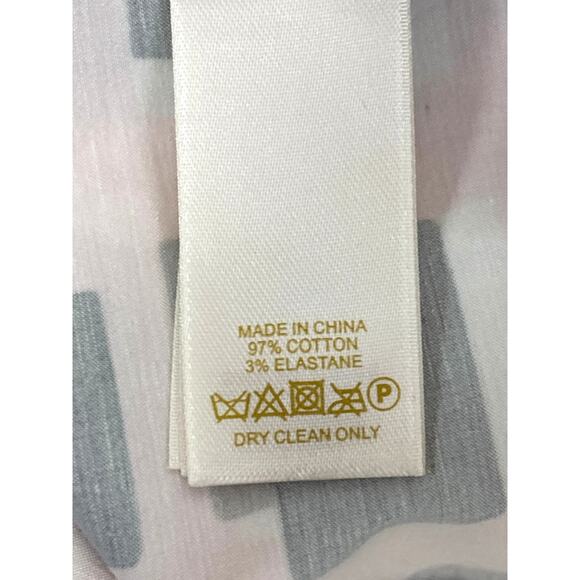 Kate Spade Womens 8 Pink Black Abstract Pencil Midi Business Work Skirt - Picture 7 of 7